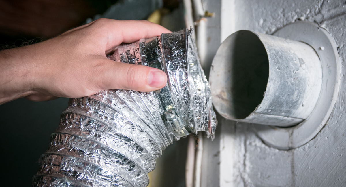 professional dryer vent cleaning service.